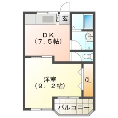 平田町駅 徒歩13分 2階の物件間取画像